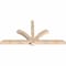 Ekena Millwork Redmond Smooth Timber Gable Bracket, Douglas Fir, 72"W x 36"H x 3 1/2"D x 3 1/2"F, 12/12 Pitch GBW072X36X0404RED00SDF - alternate 3